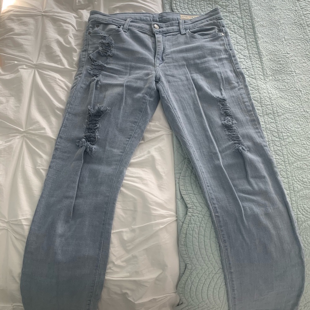 Pistola soft denim jeans with ripped accents